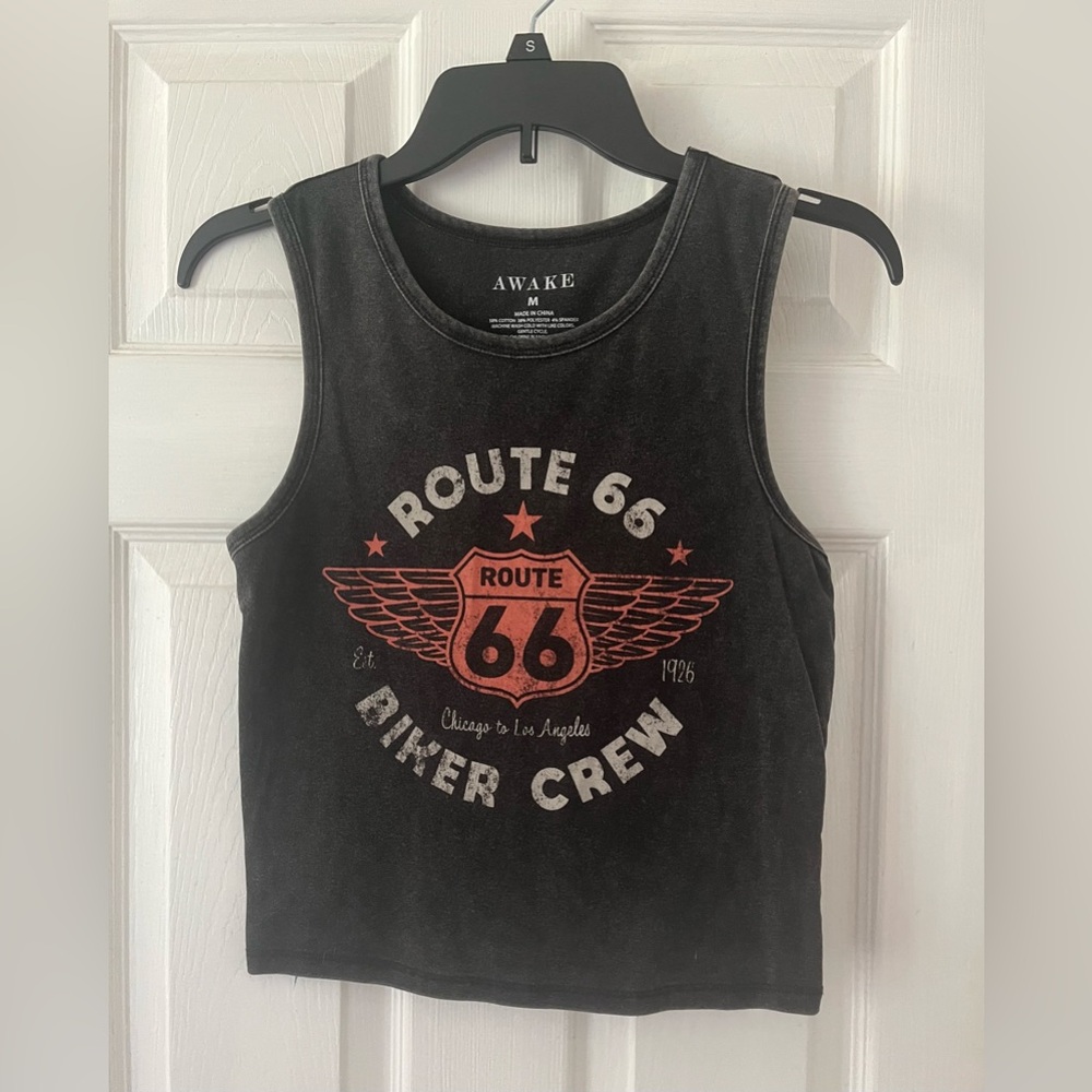Awake Charcoal Gray Tank Top